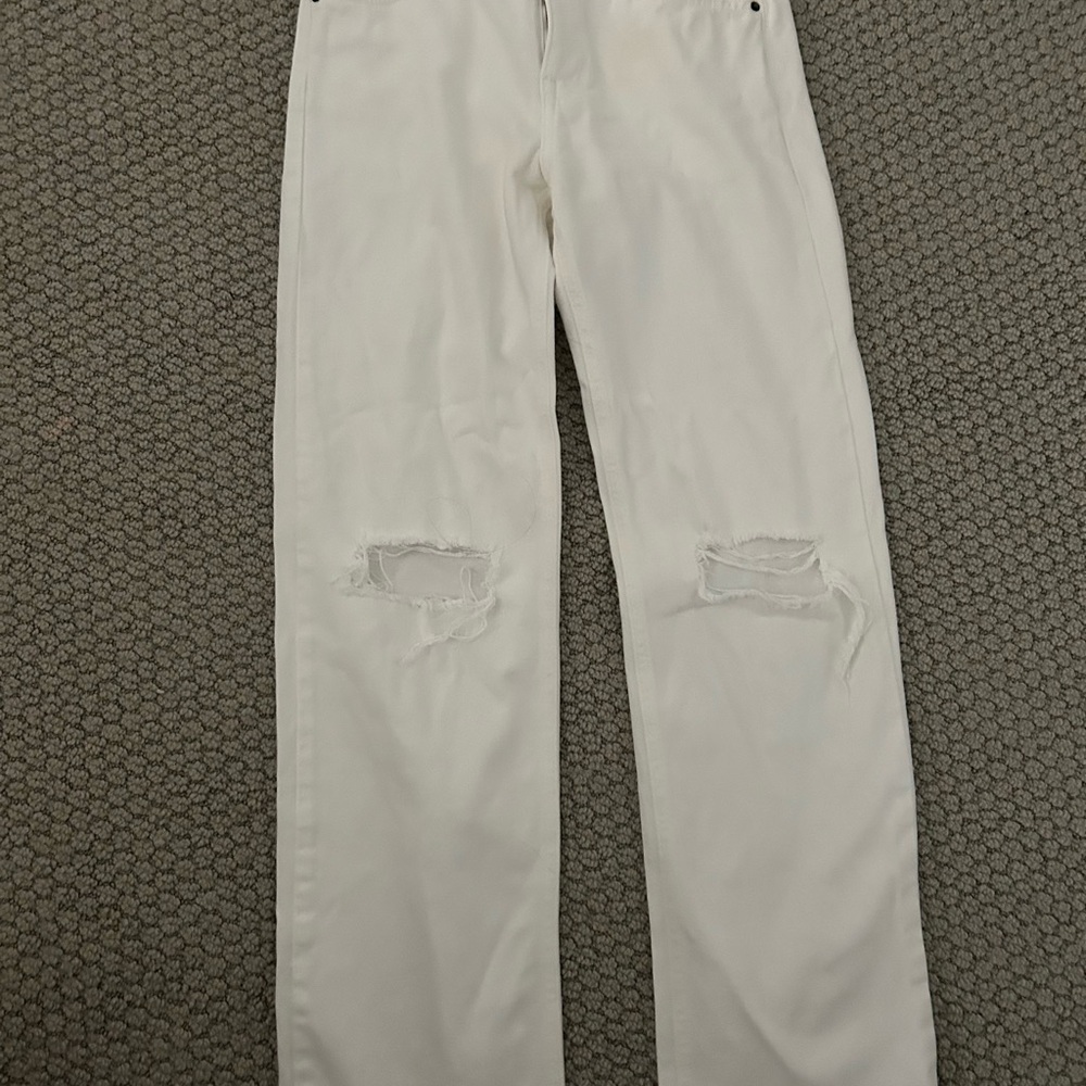 Pull&Bear White Denim Pants